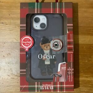 New iPhone 15/14/13 case Ralph Laruen teddy bear Oscar with screen protector MVM